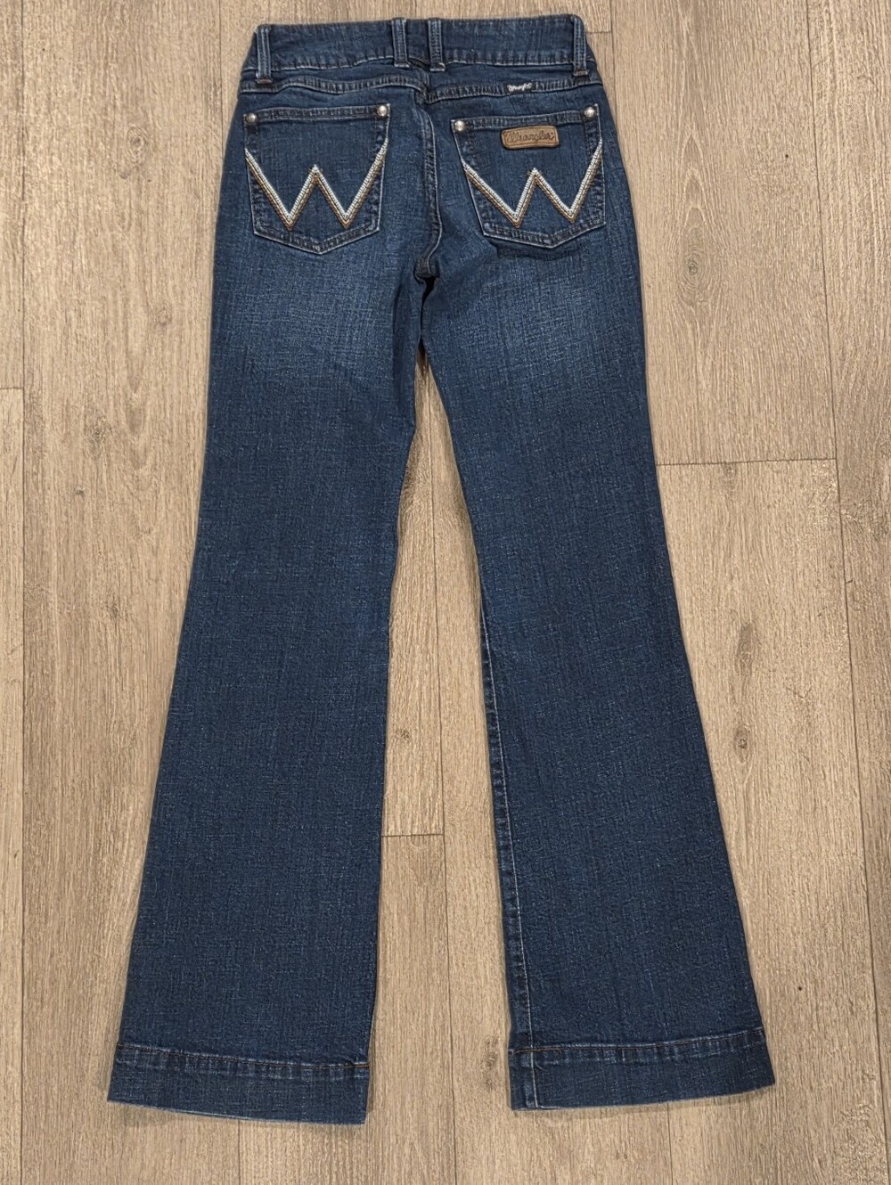 Wrangler Retro Mae Mid-Rise Trouser Jeans Dark Wash Quinn 09MWWNQ